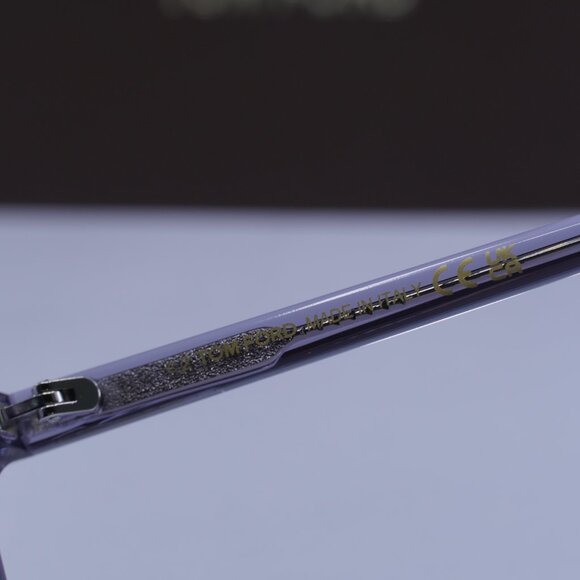 Tom Ford FT0971-K 20B Square Sunglasses - Transparent Grey\Smoke - Picture 7 of 9